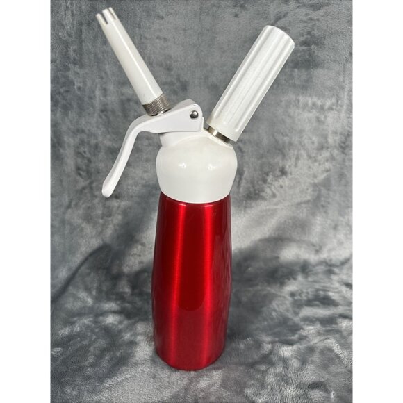 Whipped Cream Dispenser Durable Aluminum Red Foam Whipper 1 Pint - Picture 5 of 7